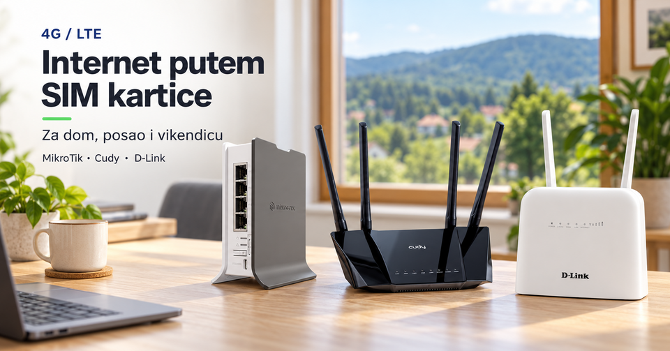 Internet putem SIM kartice: MikroTik, Cudy i D-Link