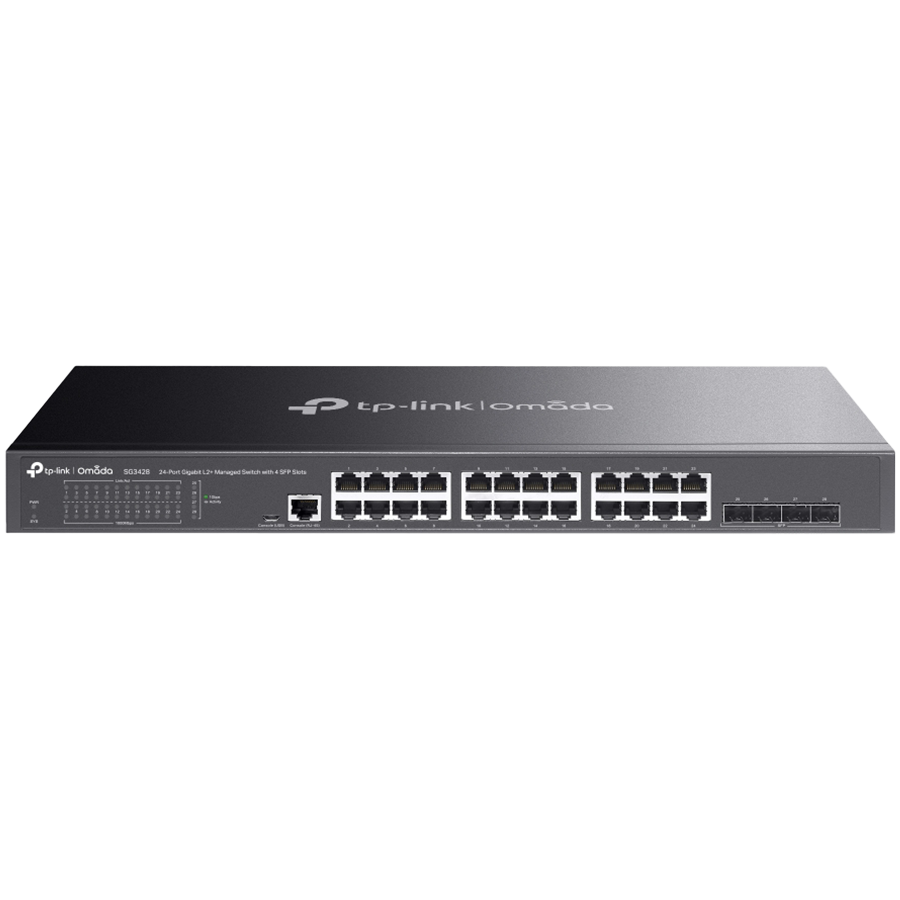 TP-Link TL-SG3428 JetStream L2+ Upravljivi Switch sa 24 Gigabit porta i 4 SFP slota