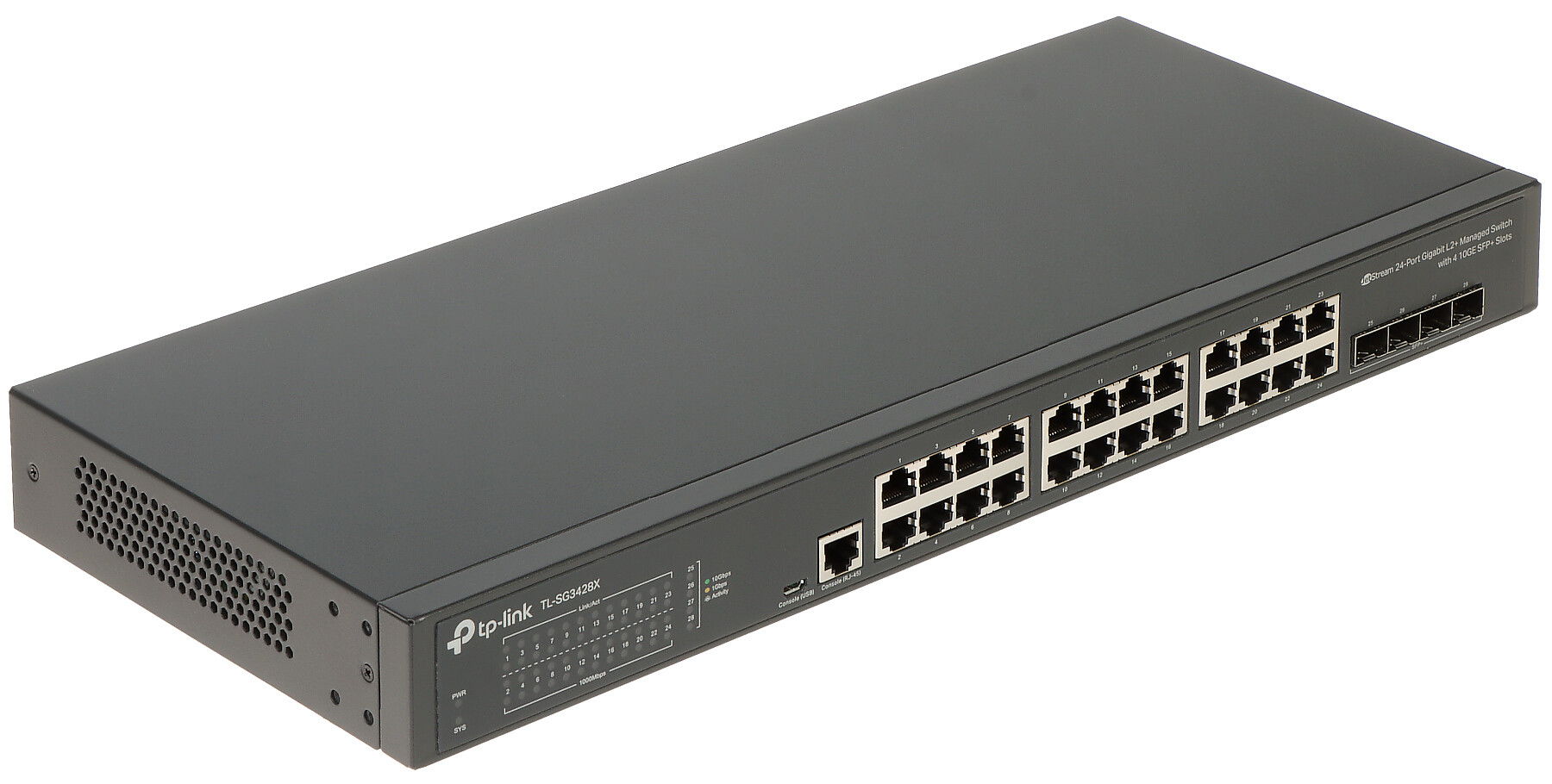TP-Link TL-SG3428X JetStream L2+ Upravljivi Switch sa 24 Gigabit porta i 4×10G SFP+ uplink porta