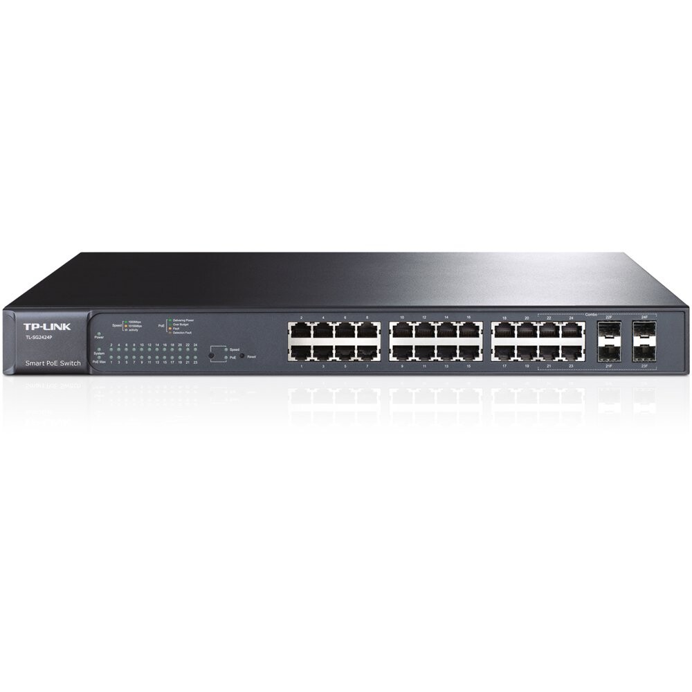 TP-Link TL-SG2424P Smart Gigabit PoE+ Switch sa 24 PoE+ porta i 4 Combo SFP slota