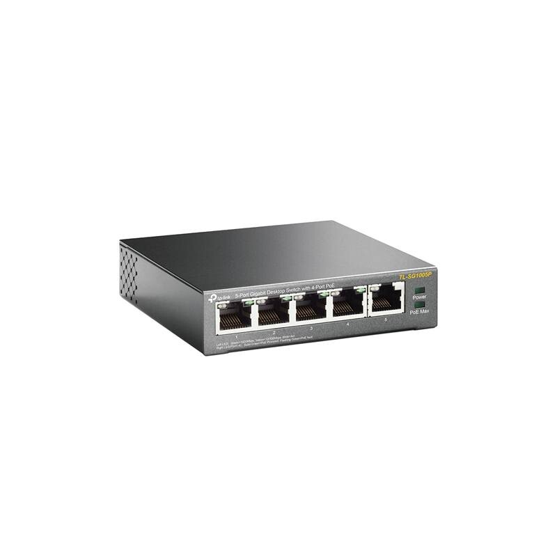 TP-Link TL-SG1005P Gigabit PoE Switch sa 4 PoE porta i 1 Gigabit RJ45 portom