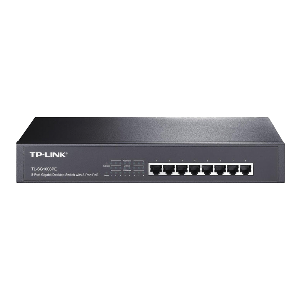 TP-Link TL-SG1008PE Rackmount Gigabit PoE+ Switch sa 8 PoE+ portova
