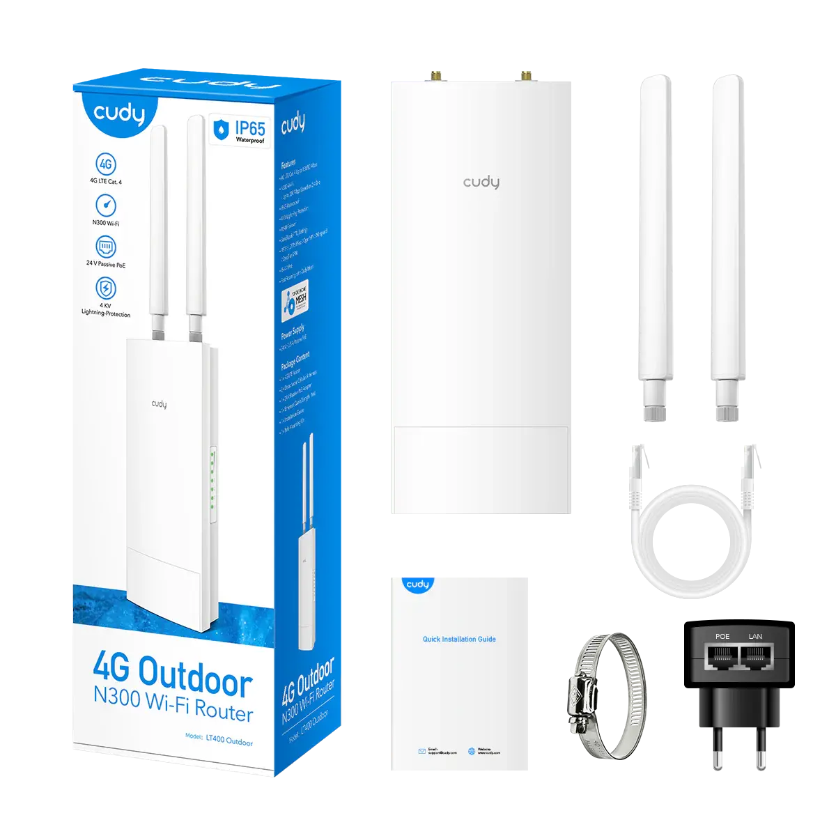 Cudy LT400 Outdoor 4G LTE Cat. 4 N300 Wi-Fi Ruter