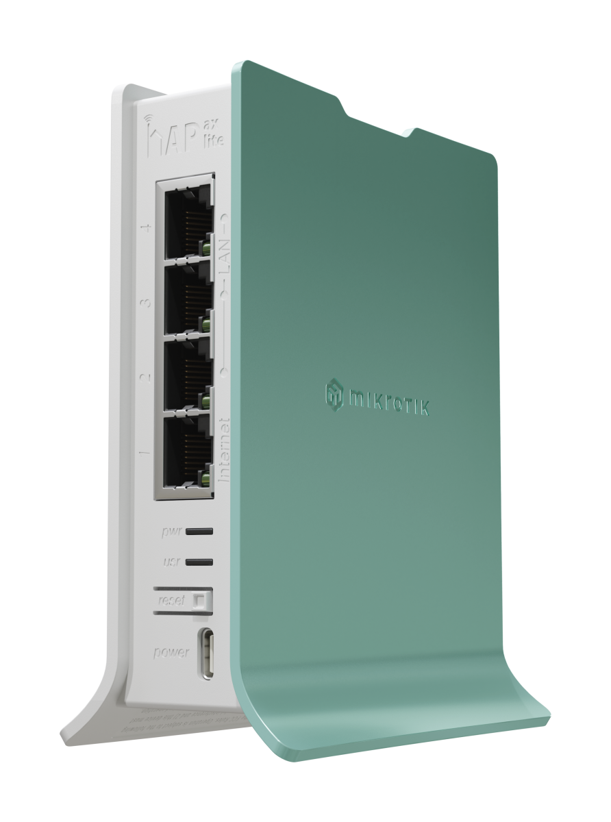 MikroTik hAP ax lite L41G-2axD WiFi 6 ruter sa 4 Gigabit Ethernet porta