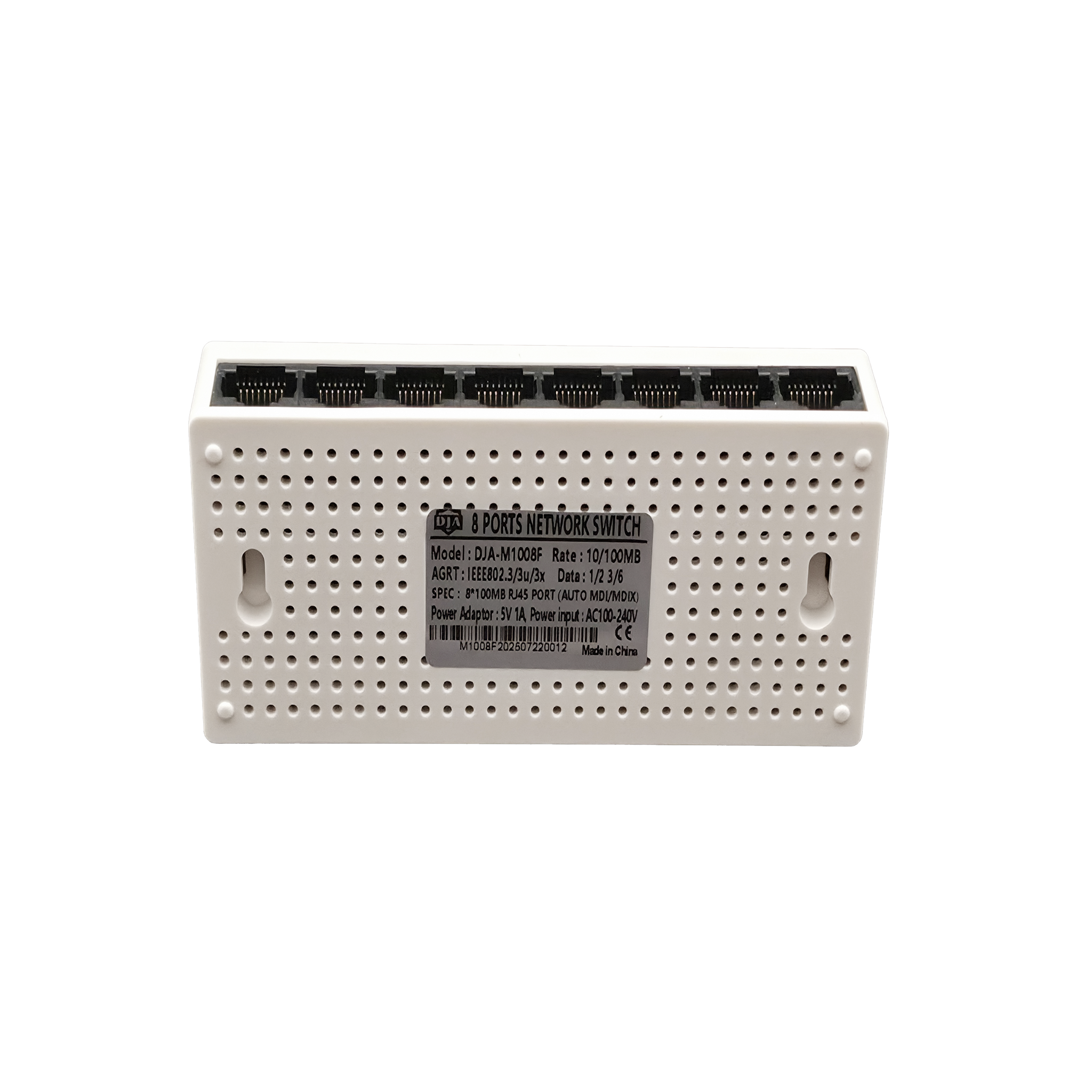 DJA Fast Ethernet Switch 8x RJ45 (10/100 Mbps, 8-portni mrežni svič)