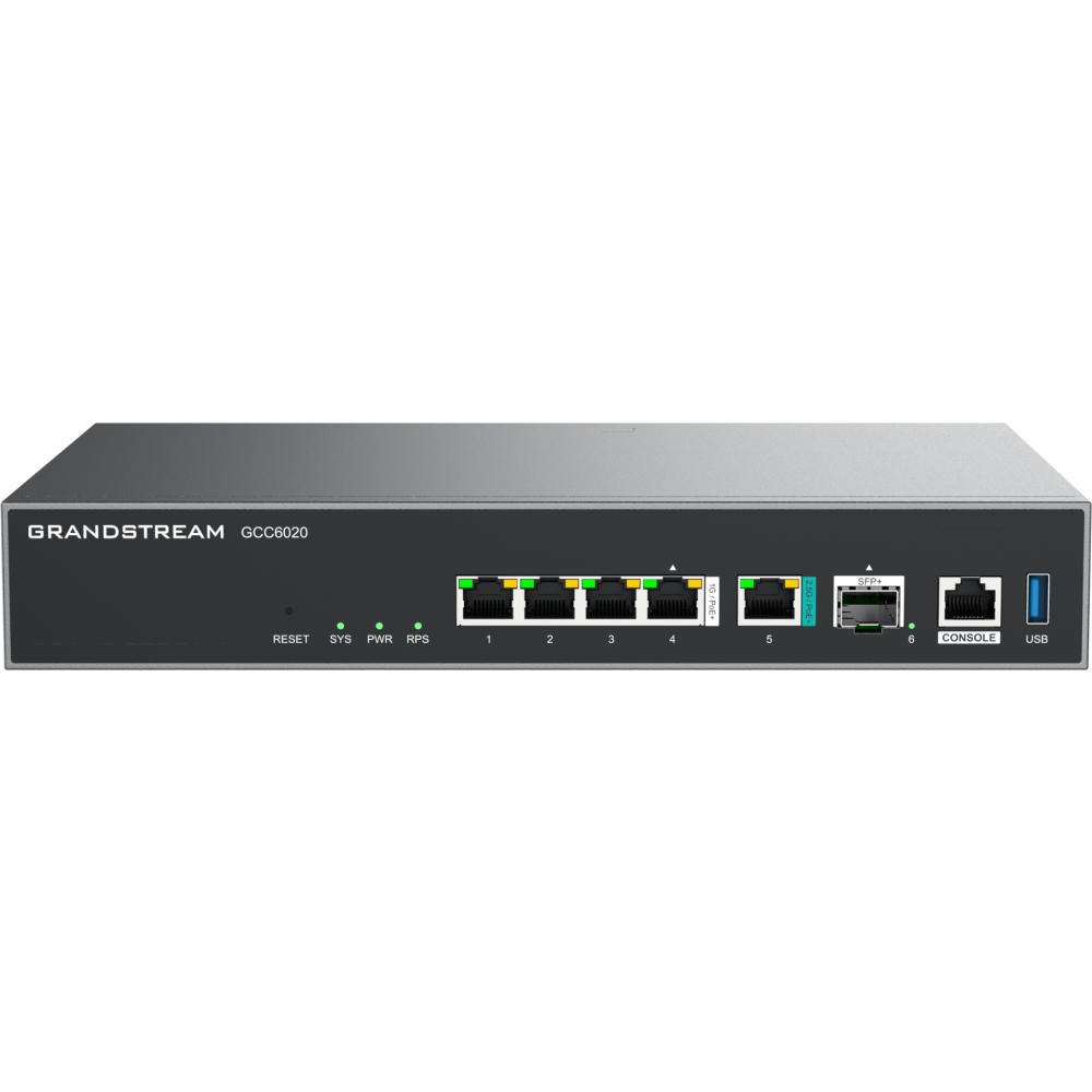 Grandstream GCC6020 all-in-one mrežni uređaj 10GE 5GE 6.5Gbps 1.3Gbps 5Gbps