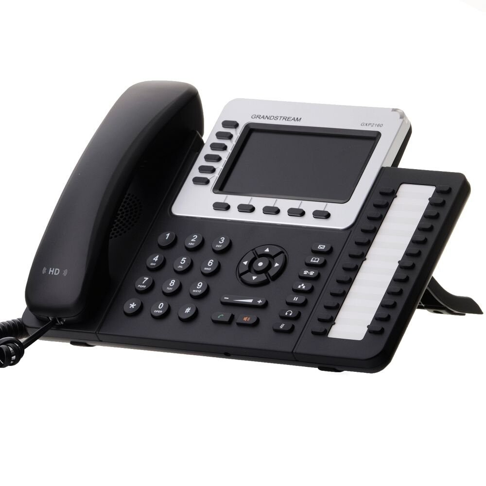 Grandstream GXP2160 IP telefon 6xSIP 2xRJ-45 Gigabit PoE 4.3" Bluetooth