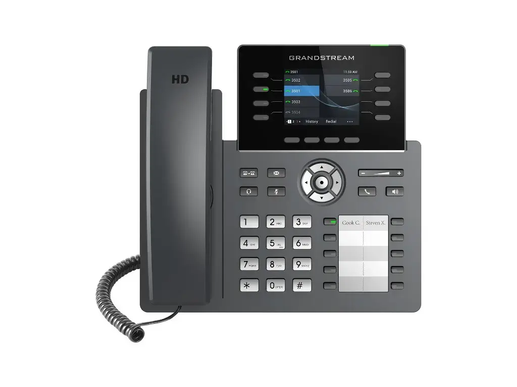 Grandstream GRP2634 IP telefon 4xSIP 8xLINE WiFi 2.8" 320x240