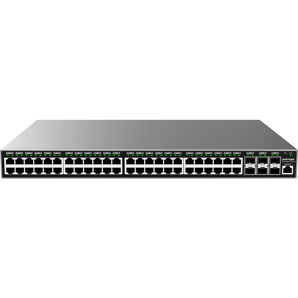 Grandstream GWN7806P mrežni switch 48GE 6SFP+ 360W PoE