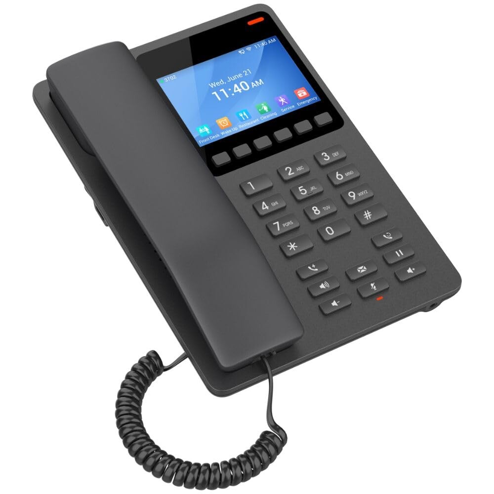 Grandstream GHP631W hotelski IP telefon 2xSIP 2xLINE WiFi PoE 3.5"