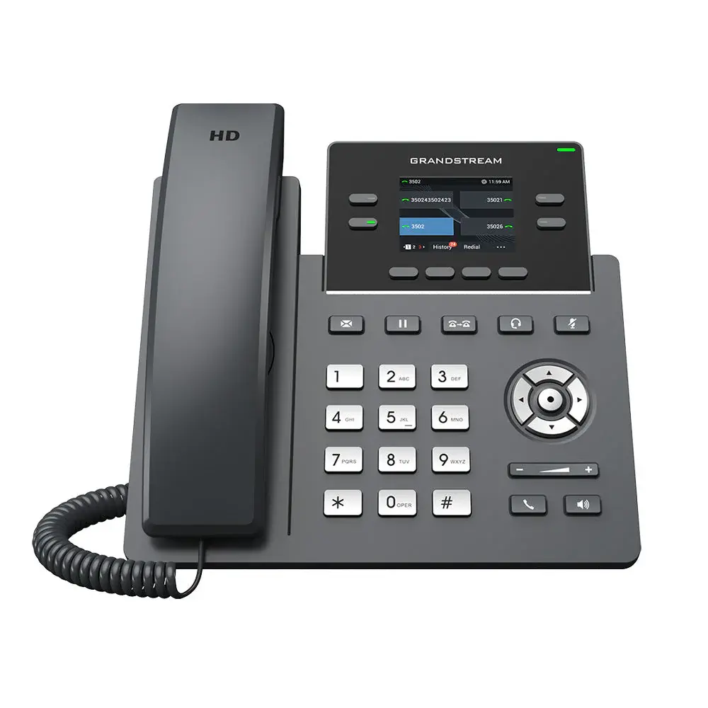 Grandstream GRP2612W IP telefon 2xSIP 4xLINE WiFi 2.4" 320x240