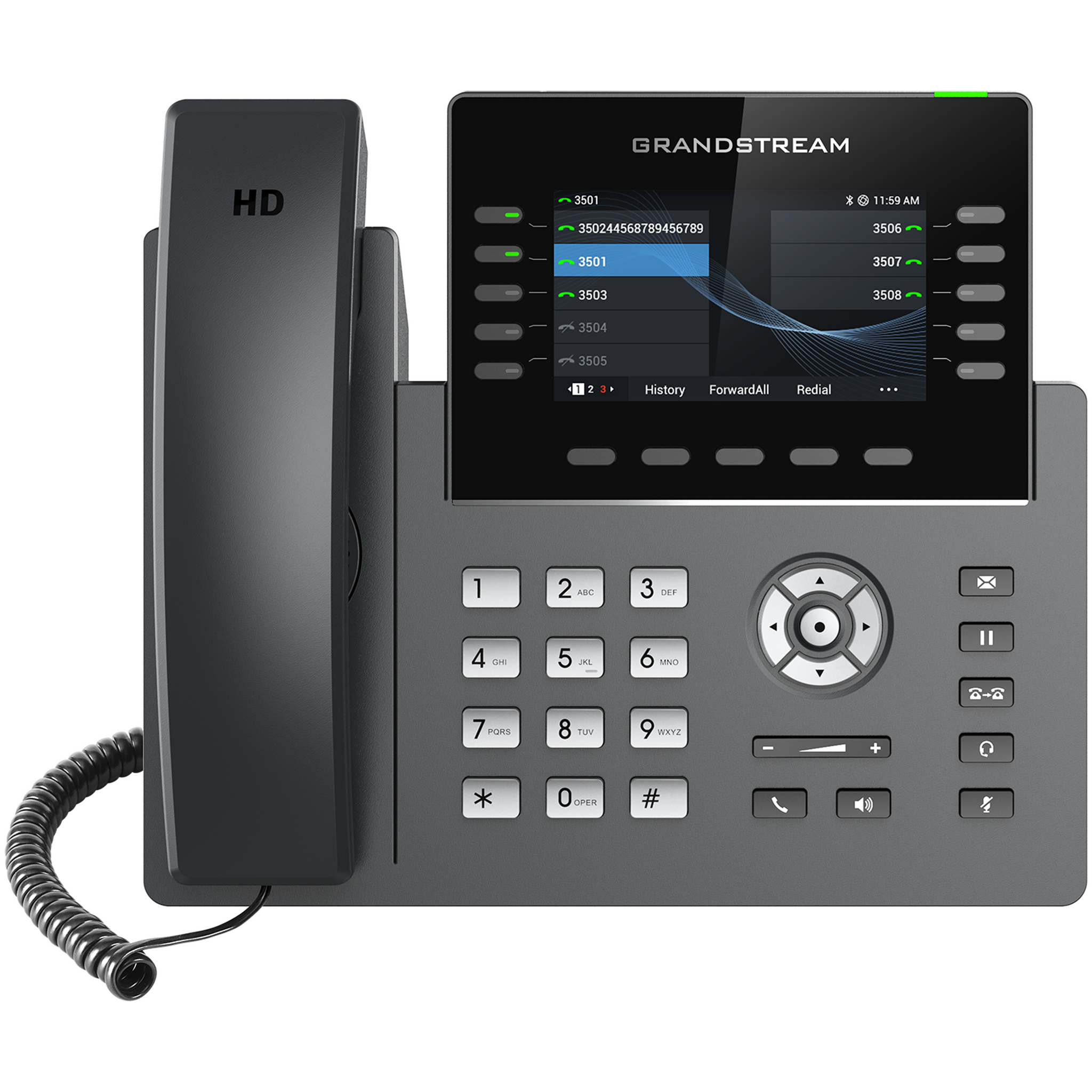 Grandstream GRP2624 IP telefon 4xSIP 8xLINE WiFi 2.8" 320x240