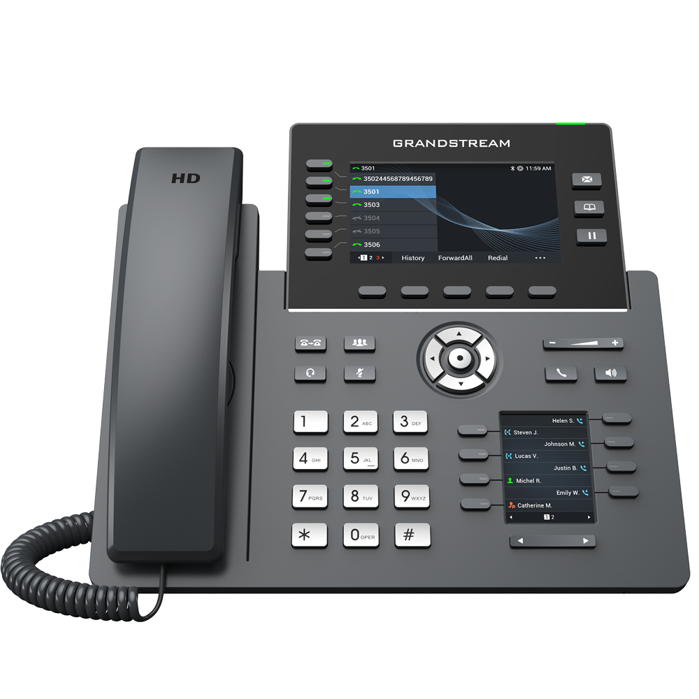 Grandstream GRP2616 IP telefon 6xSIP WiFi 4.3" 2.4" 480x272