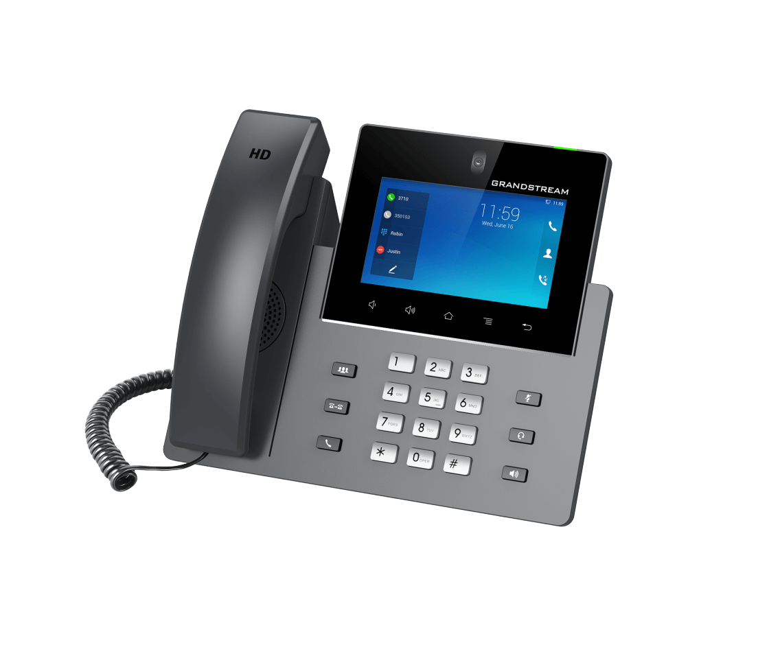 Grandstream GXV3450 video IP telefon 16xSIP WiFi 2MP 5" 1280x720